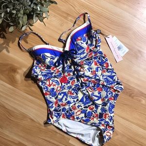 NWT Nanette Lepore One Piece Swimsuit Size M